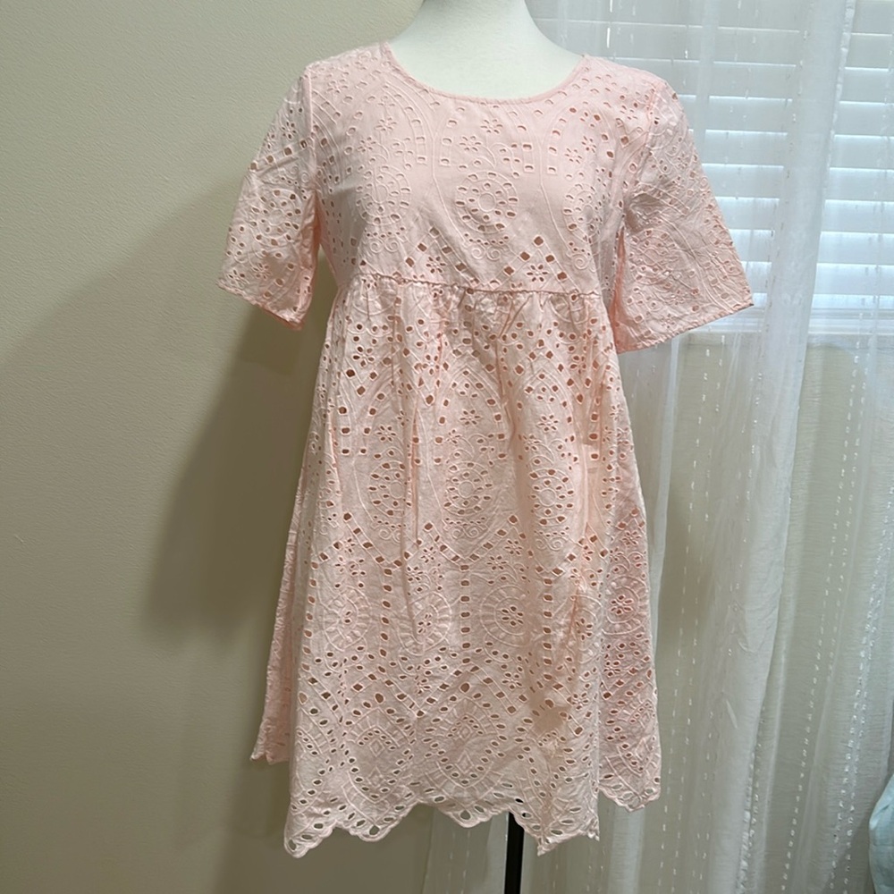 Style and Co eyelet dress like you size small S lined